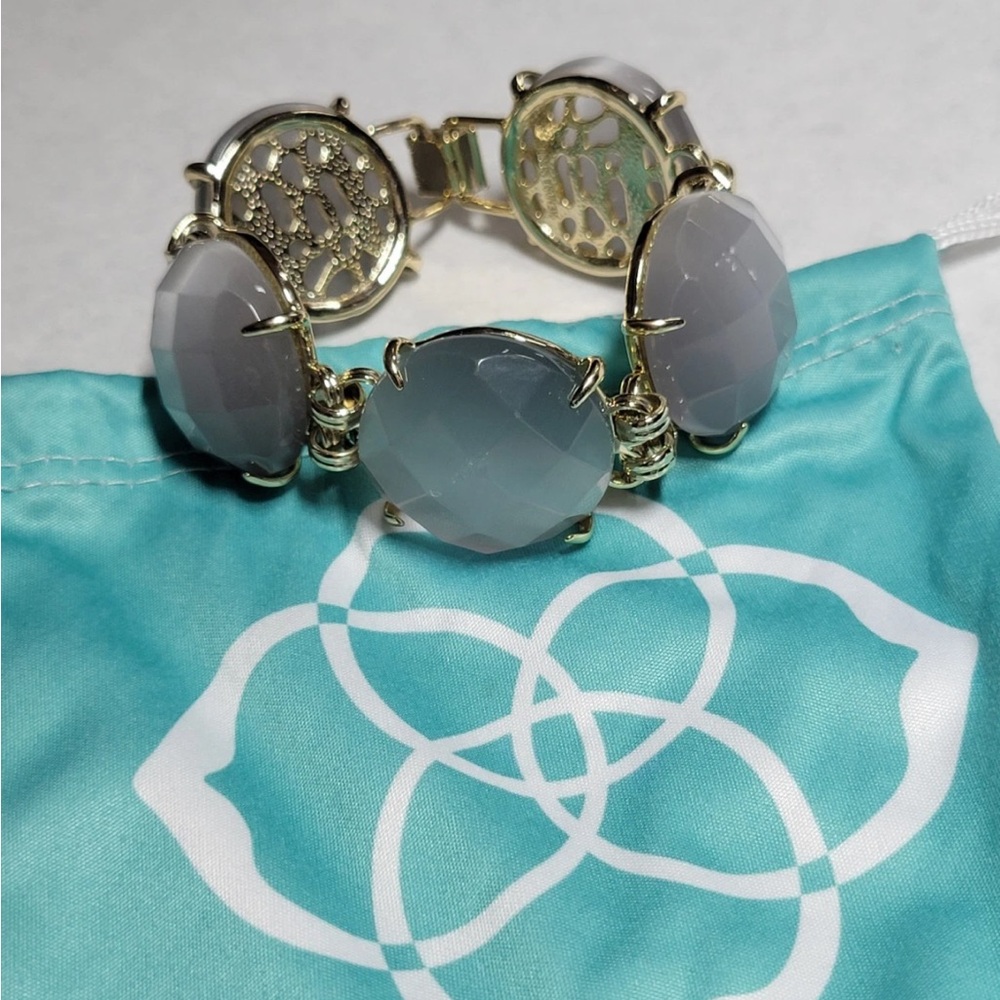 Kendra Scott Gold and Gray Cassie retired Bracelet